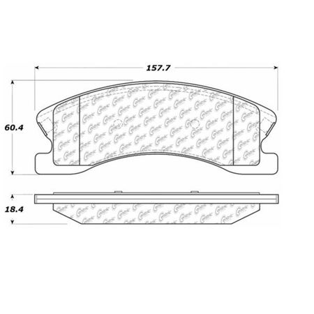 Centric Parts CTEK Brake Pads, 102.09450 102.09450